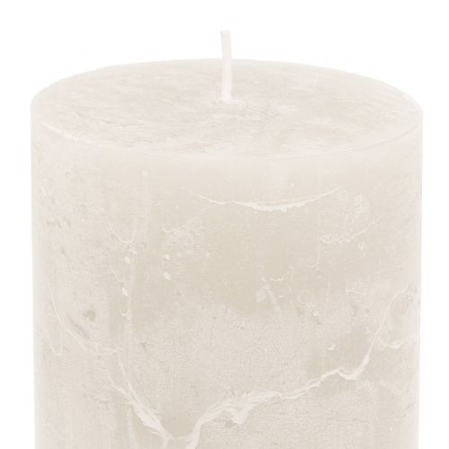 Artículo Velas unicolor blanco 60x80mm 4uds