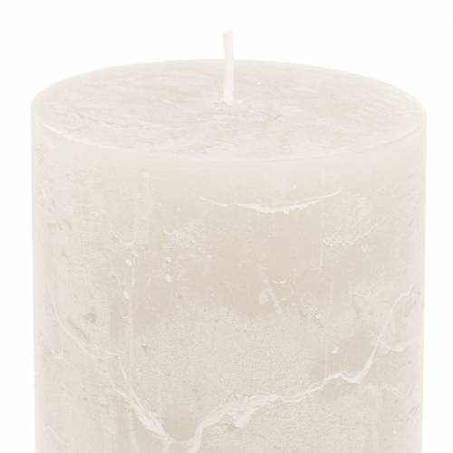 Artículo Velas unicolor blanco 70x100mm 4uds