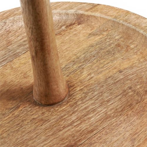 Artículo Soporte para tartas decoración de madera 2 niveles natural redondo Ø31/20cm H45cm