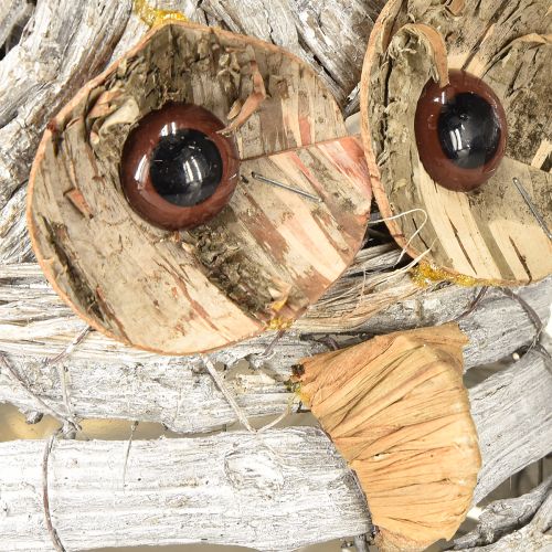 Artículo Búho para plantar blanco 23cm