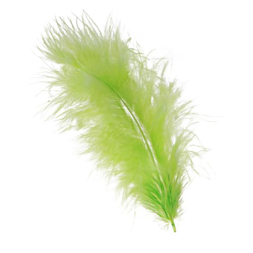 Artículo Plumas para manualidades en decoración de plumas verde claro 5-10cm 20g