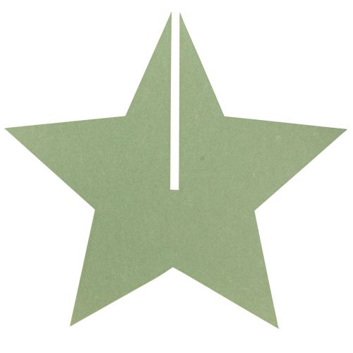 Artículo Estrella decorativa de fieltro para colocar decoración navideña fieltro verde Al. 62 cm