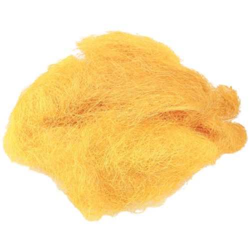 Decoración primavera, sisal amarillo, lana de sisal 300g