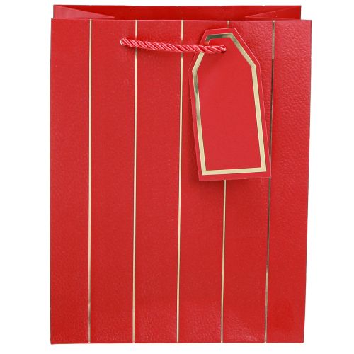 Artículo Bolsa regalo bolsa navideña oro rojo 18×10×23cm 1ud