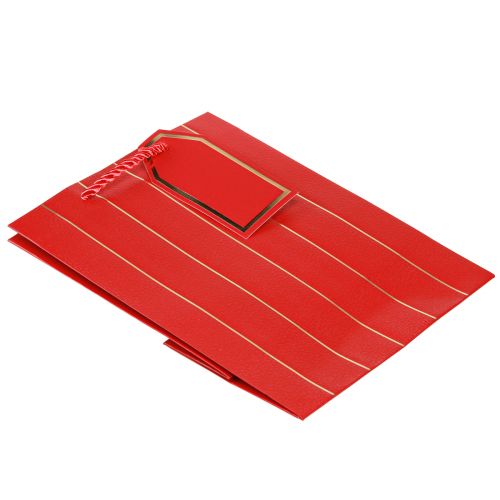 Artículo Bolsa regalo bolsa navideña oro rojo 18×10×23cm 1ud