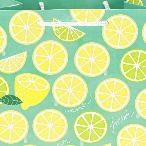Artículo Bolsa de regalo de papel para limones con asas 18×10×23cm 2uds