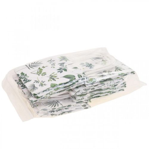 Artículo Bolsas de regalo bolsas de papel hojas blancas 12×12×12cm 12uds