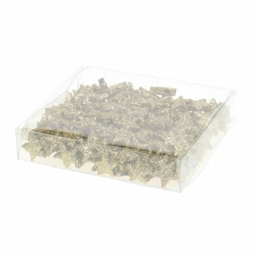 Artículo Estrellas brillo oro 1,5cm 144uds