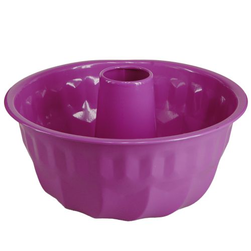 Molde para tartas Bundt molde para tartas decorativo de metal violeta Ø23cm H12cm