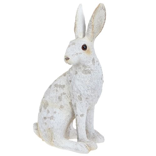 Figura decorativa de conejito sentado Conejito de Pascua Shabby Chic 12×9×25cm