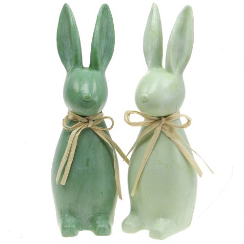 Artículo Conejitos de Pascua verde Al.29cm 2uds