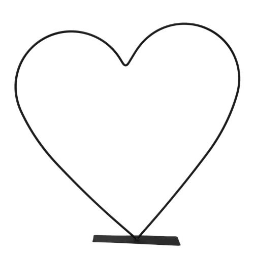 Artículo Anillo decorativo con aro de metal en forma de corazón para estar de pie An. 40,5 cm
