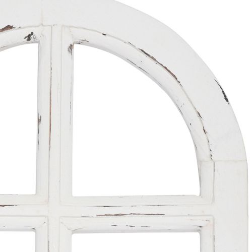 Artículo Decoración de madera shabby chic marco de ventana decorativo madera blanco 29,5×48cm