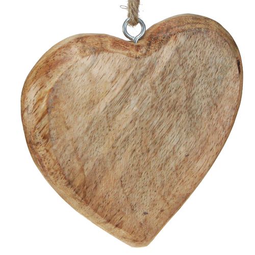 Corazón de madera corazones decorativos naturales para colgar madera 10cm 8uds