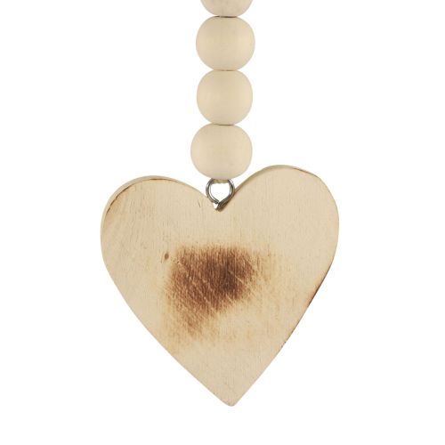 Artículo Corazones de madera colgador decorativo corazones decorativos de madera quemados 8cm 6ud