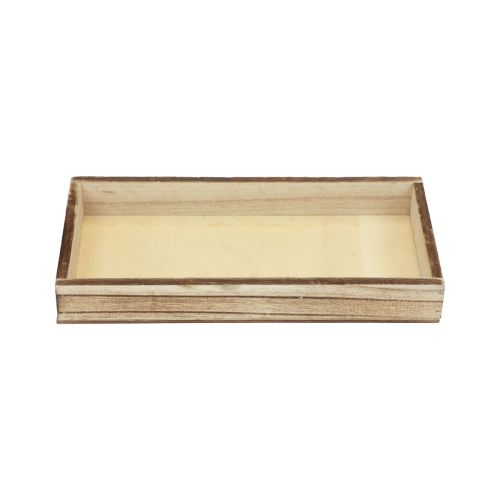 Artículo Bandeja de madera flameada bandeja decorativa decoración de mesa rústica 20×10×3cm