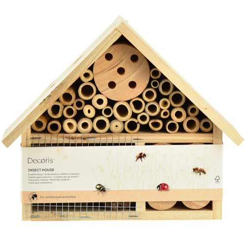 Artículo Casa de insectos hotel de insectos natural madera abeto natural Al. 21 cm