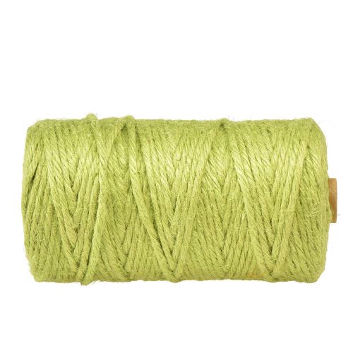 Artículo Cinta de yute cordón de yute cinta decorativa yute verde Ø4mm 100m