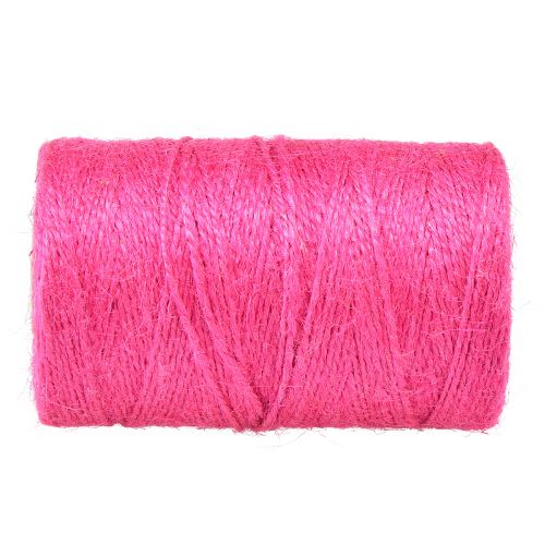 Artículo Cinta de yute cordón de yute cinta yute fucsia Ø2mm 200m