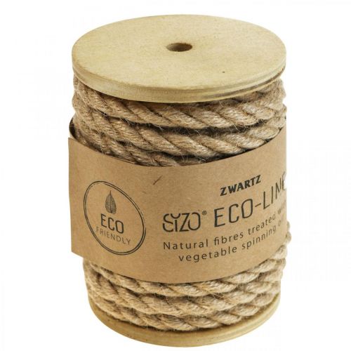 Artículo Cordón de yute Cordón de yute natural cordón decorativo fibra natural Ø7mm 5m