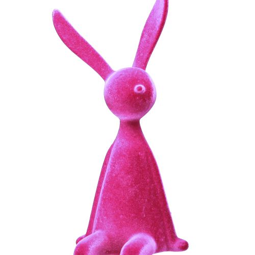 Artículo Taburete Edge Conejo Flocado Sentado Conejito de Pascua Rosa 56cm