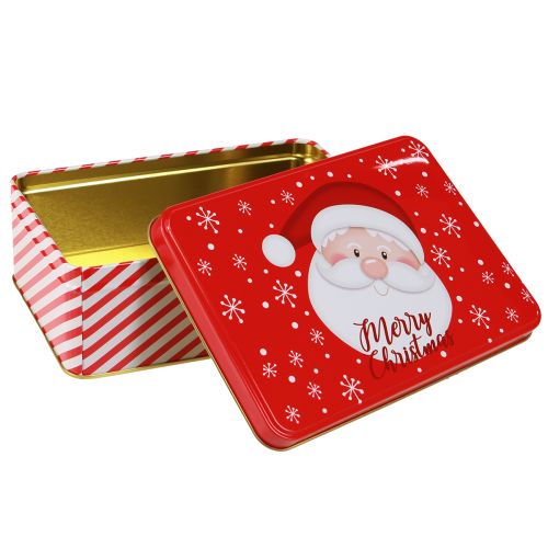 Artículo Latas de galletas navideñas Feliz Navidad L12-19cm juego de 3