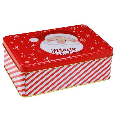 Artículo Latas de galletas navideñas Feliz Navidad L12-19cm juego de 3