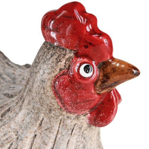 Artículo Figura decorativa cerámica decorativa gallina divertida Pascua 16×12×12cm