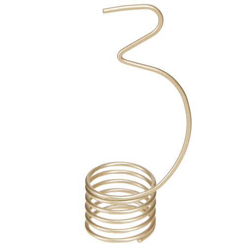 Artículo Adorno de velas con números del Adviento del 1 al 4, metal dorado mate, 10 cm de alto, 4 unidades