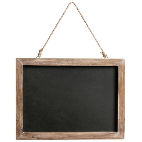 Floristik24 Pizarra para colgar tablero vintage de madera natural 40×30cm