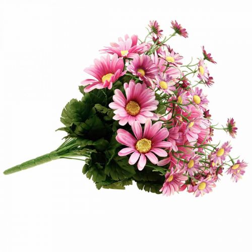 Floristik24 margaritas artificiales Ramo de flores artificiales Rosa 44cm