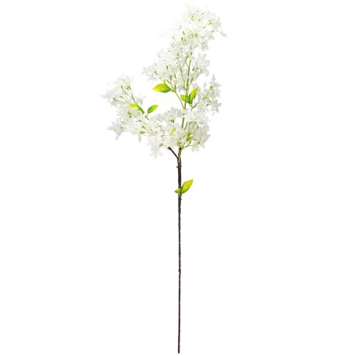 Artículo Rama de lila artificial con flores blancas L95cm