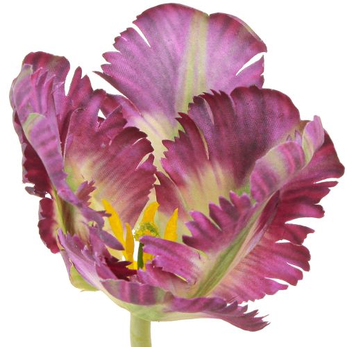 Artículo Flor artificial tulipán loro tulipán decorativo artificial violeta 63cm