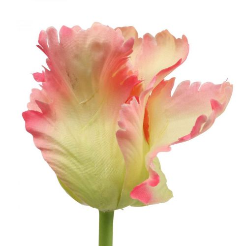 Artículo Flor artificial, loro tulipán rosa, flor de primavera 63cm