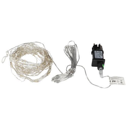 Artículo Cadena de luces LED con alambre temporizador de luces de hadas para exteriores 180 cm