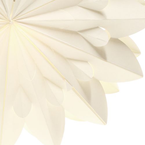 Artículo Estrella LED estrella plegable estrella de papel blanco cálido Ø40cm 2ud