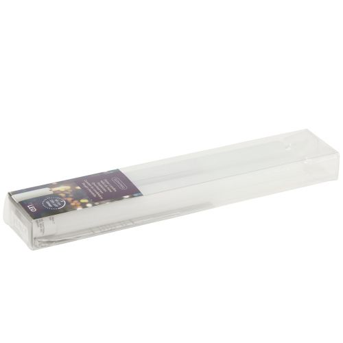 Artículo Velas LED con temporizador velas en barra cera real blanca 25cm 2 piezas