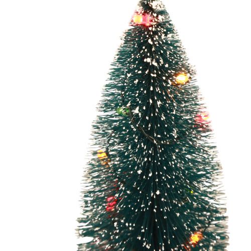 Artículo Arbol de Navidad LED mini artificial para bateria 16cm 2uds