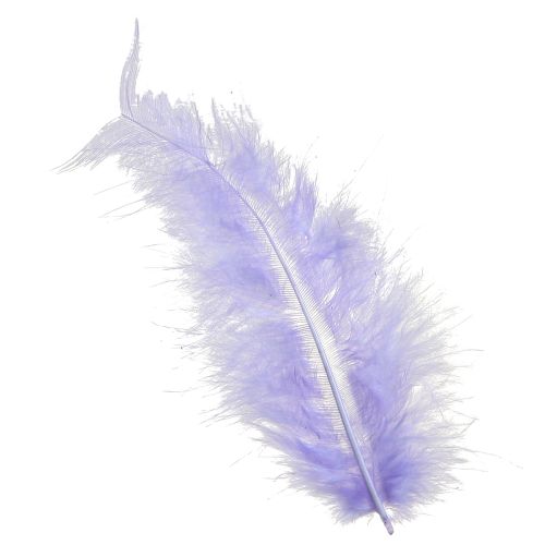 Plumas moradas Suministros para manualidades esponjosas Primavera 5-10 cm 20 g