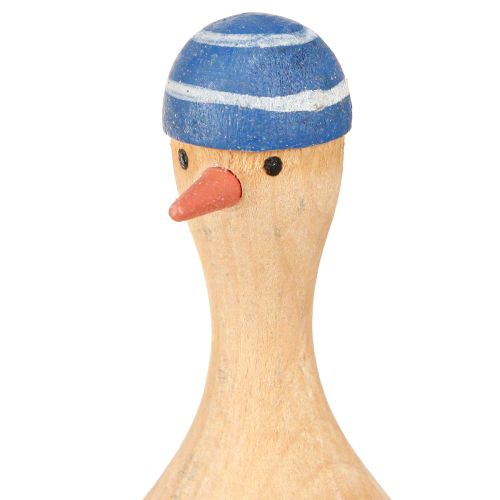 Artículo Gaviotas decorativas marítimas de madera azul azul oscuro Al.14cm 6 piezas