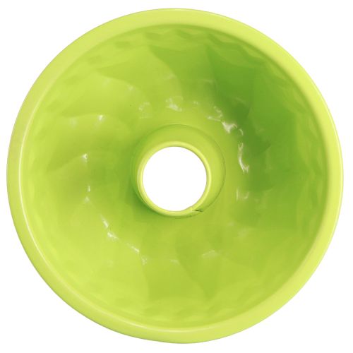 Artículo Molde decorativo de metal para pasteles Gugelhupf verde manzana Ø23cm H12cm