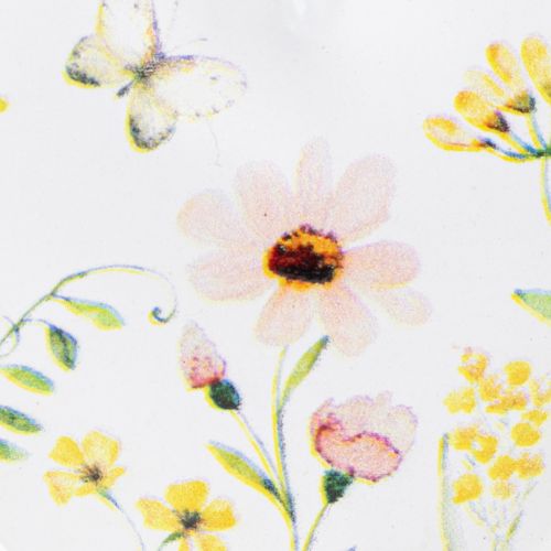 Artículo Colgantes de corazón con motivos florales como decoración de pared, 7 cm, 6 piezas