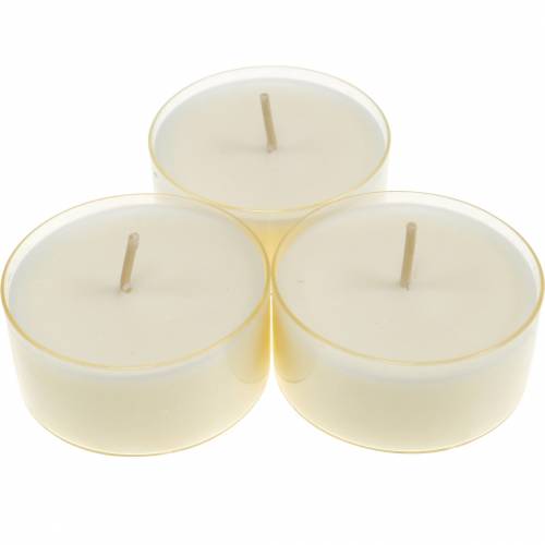 Artículo Velas de té Pure Nature Lights Duración de la combustión 10 horas Velas de cera de colza 8 piezas