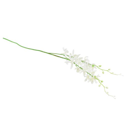 Artículo Orquídeas artificiales Oncidium flores artificiales blancas 90cm