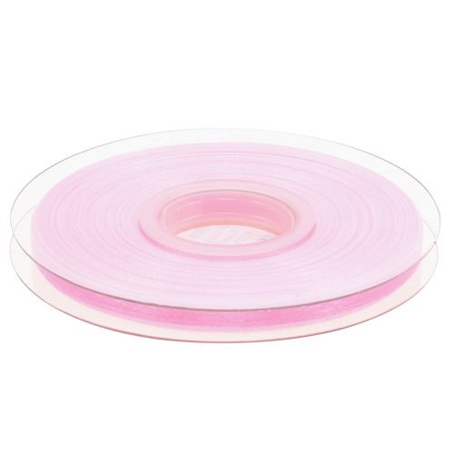 Artículo Cinta de organza cinta de regalo cinta rosa orillo 6mm 50m