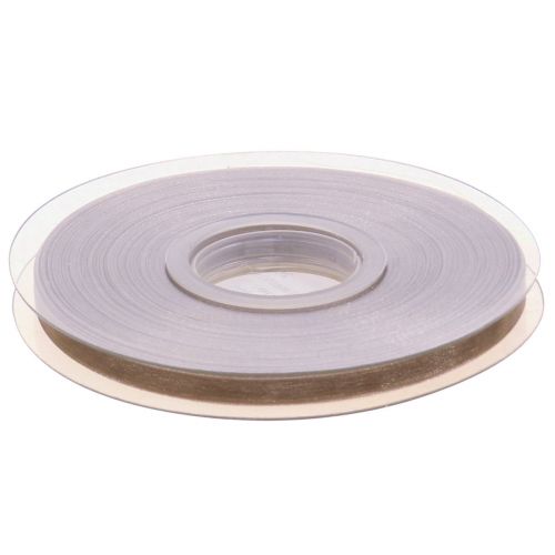 Artículo Cinta de organza cinta de regalo cinta beige borde tejido topo 6mm 50m