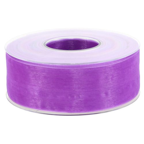 Artículo Cinta de organza con orillo 4cm 50m violeta