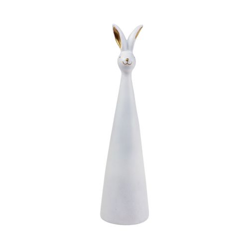 Artículo Conejito de Pascua conejito de decoración de Pascua de oro blanco Ø7cm H27,5cm