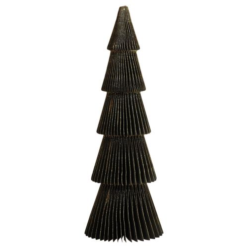 Árbol de Navidad de papel Abeto Pequeño Negro Al. 30 cm