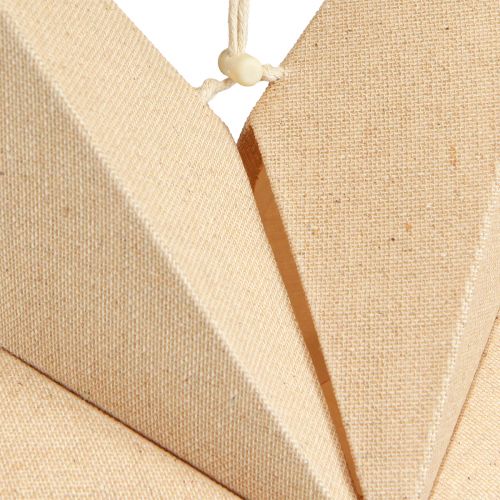 Artículo Estrella de papel natural con yute para iluminación 60cmx15cm